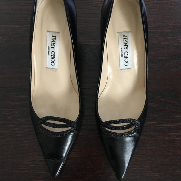 JIMMY CHOO - Black Pumps - Size 37 - Picture 2 of 8